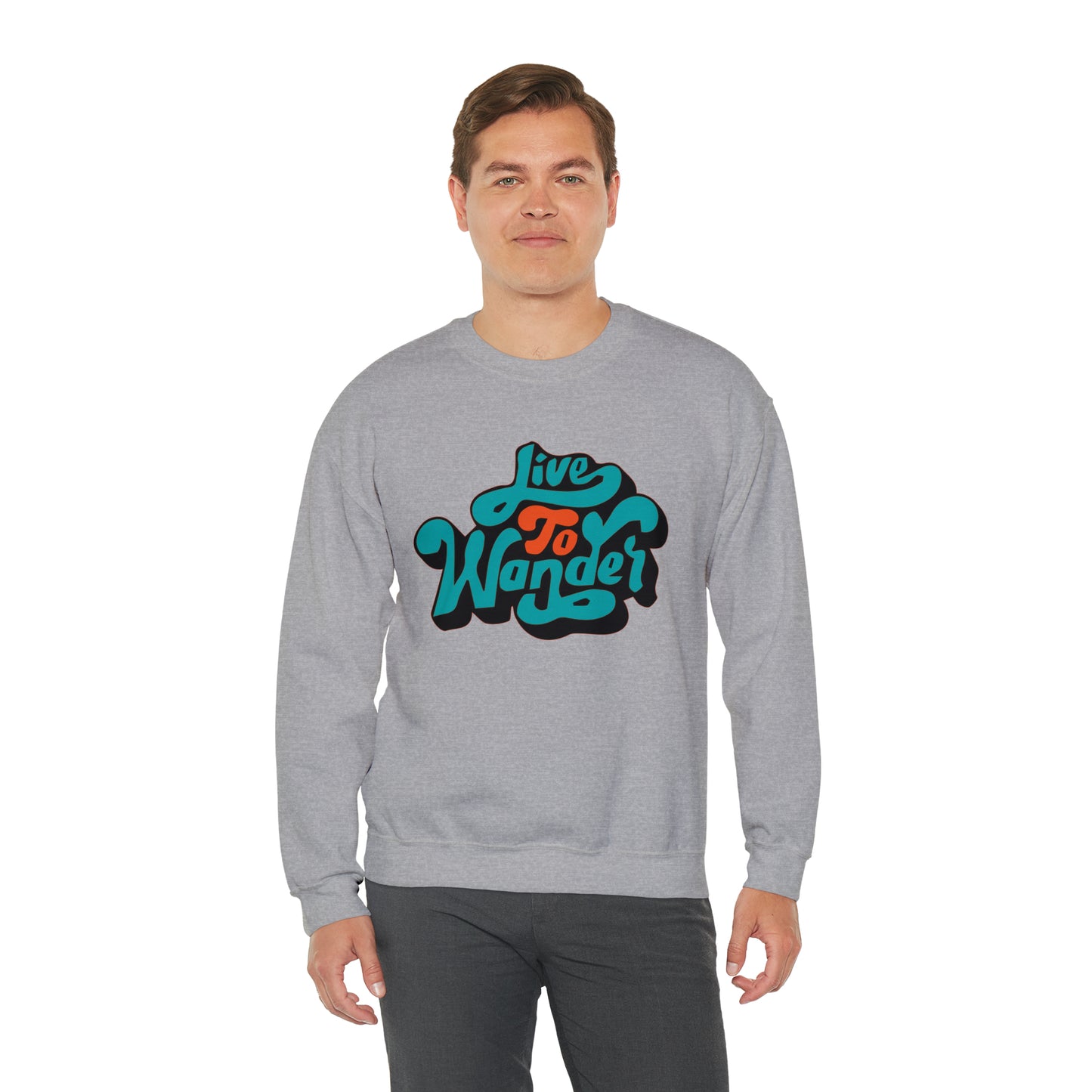 Live to wonder vintage Crewneck Sweatshirt