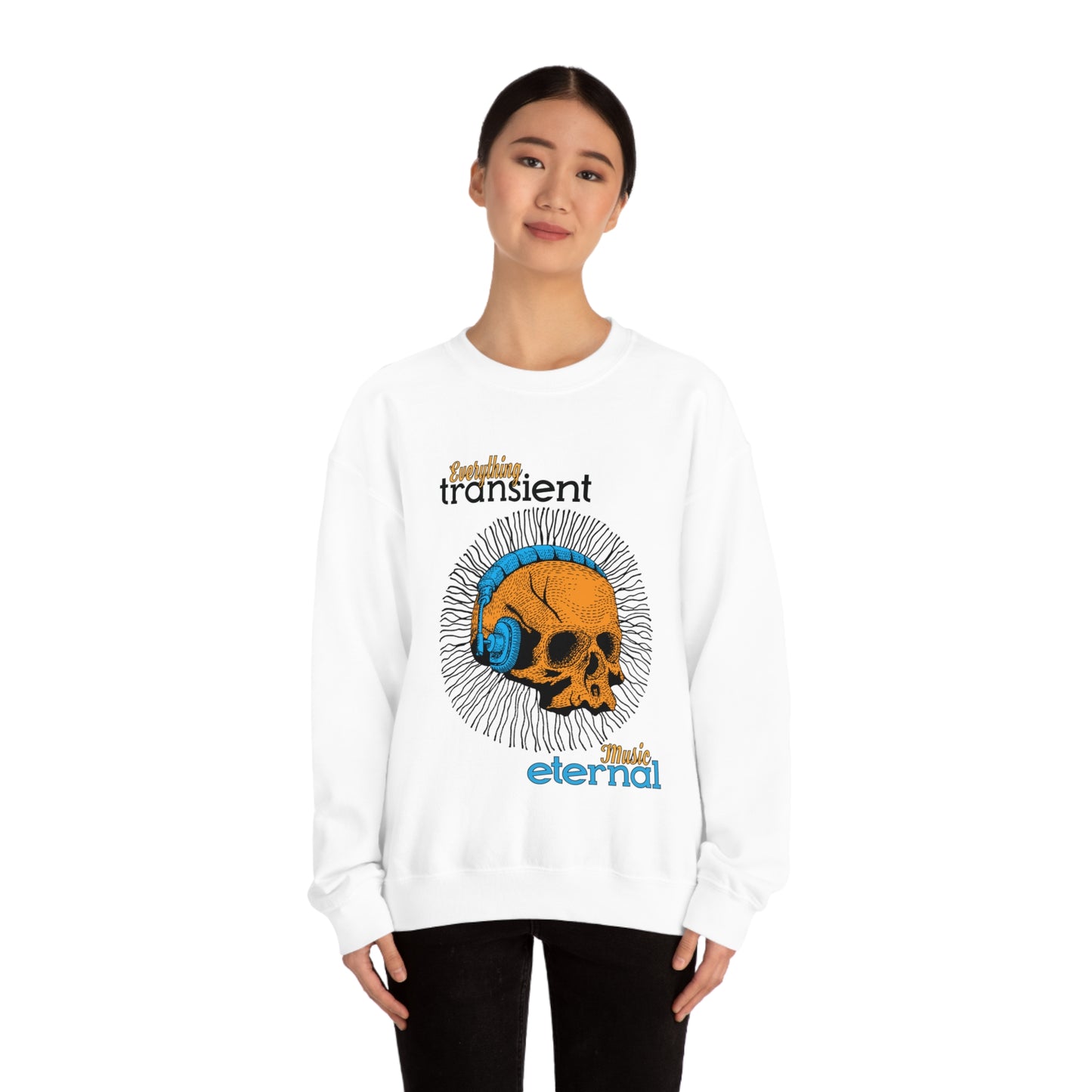 Everything transient_Music eternal Crewneck Sweatshirt