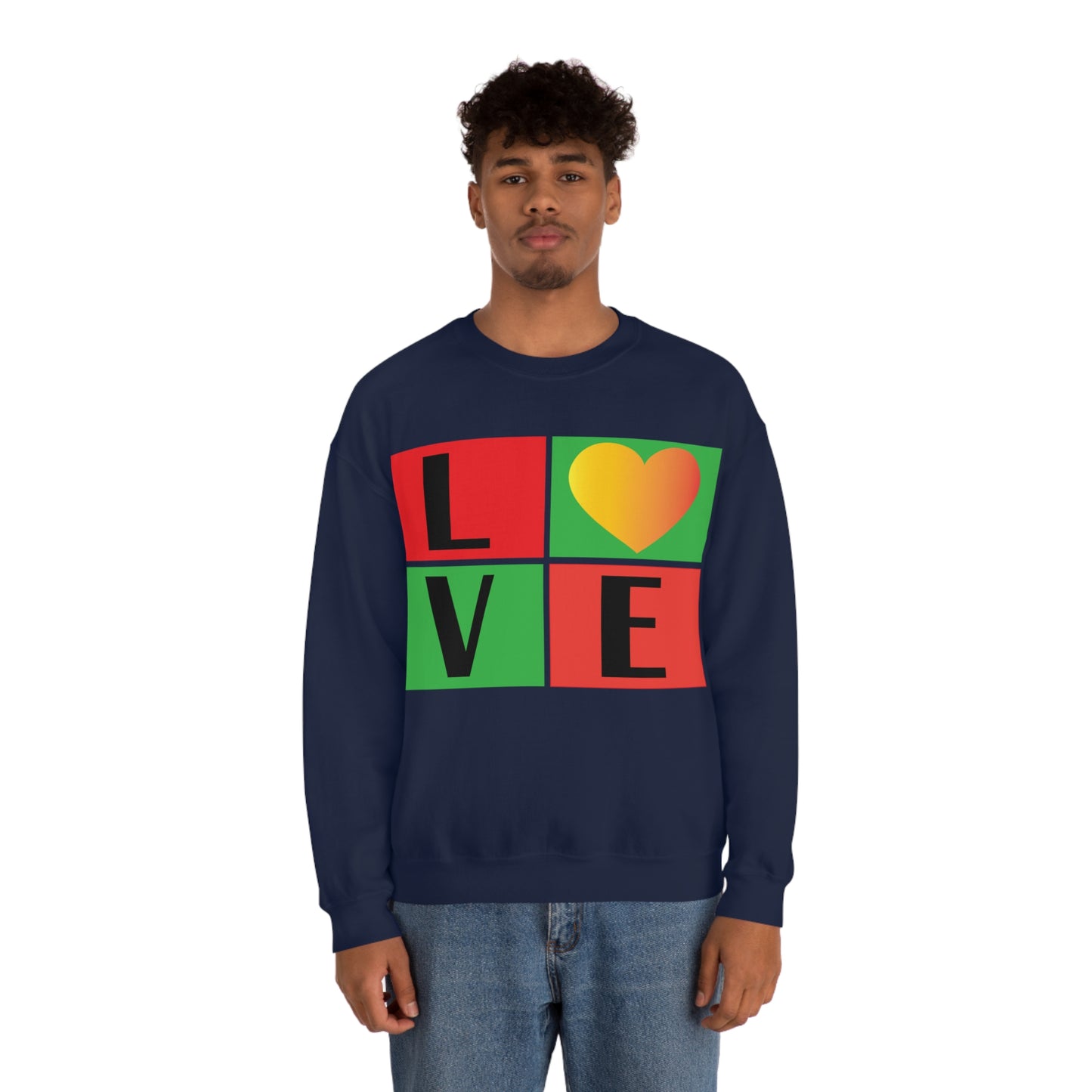 Love Squares Crewneck Sweatshirt