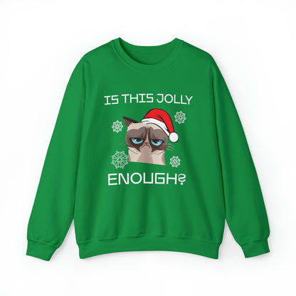 Is This Jolly Enough Christmas Crewneck Sweatshirt