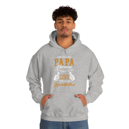 Papa Way 2 Cool to Be Called Grandfather Hoodie