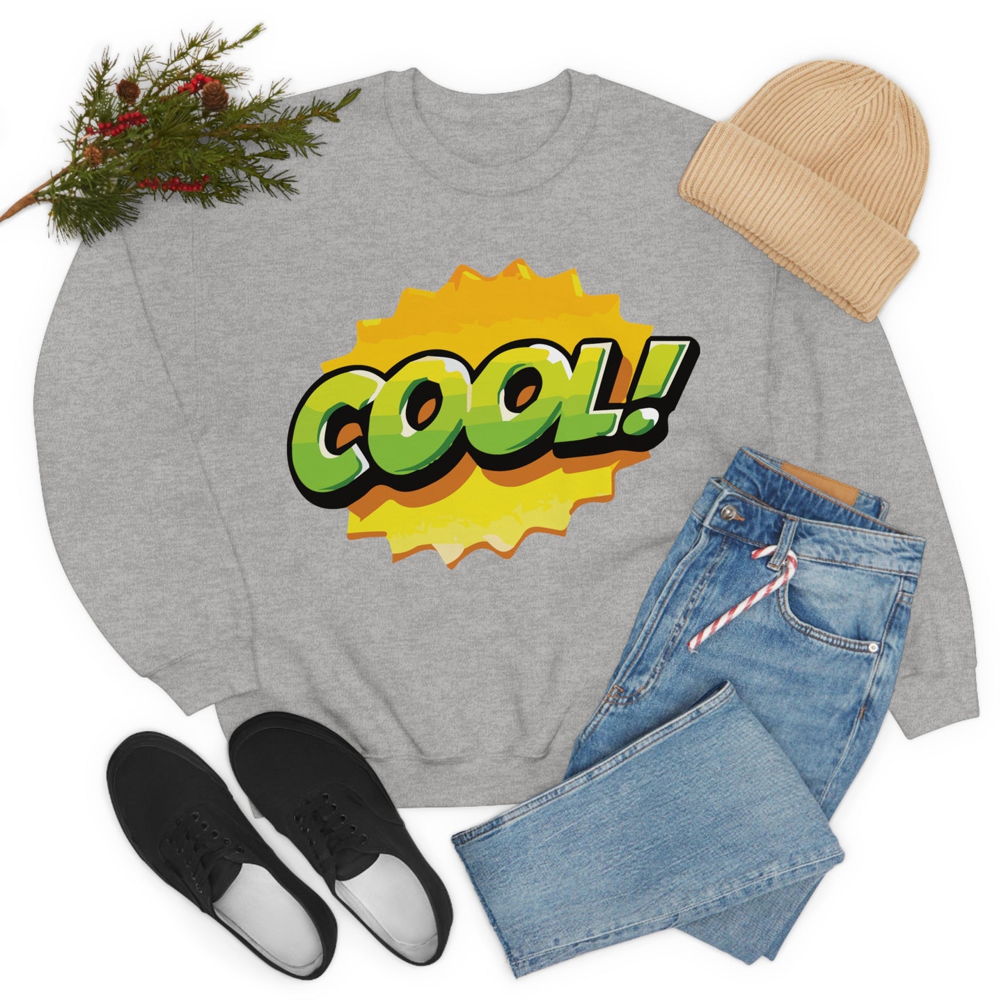 Cool! colorful graphic Crewneck Sweatshirt