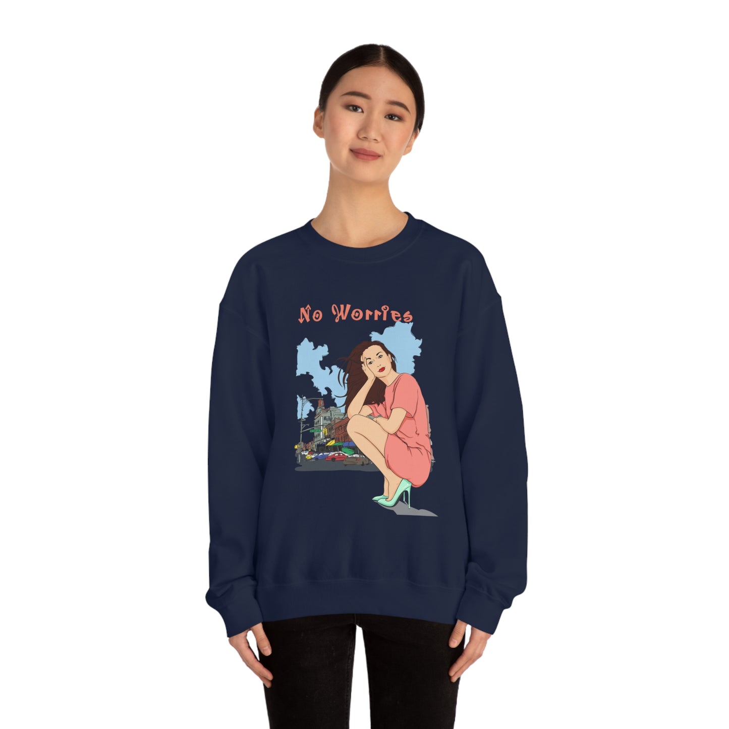 No worries Crewneck Sweatshirt