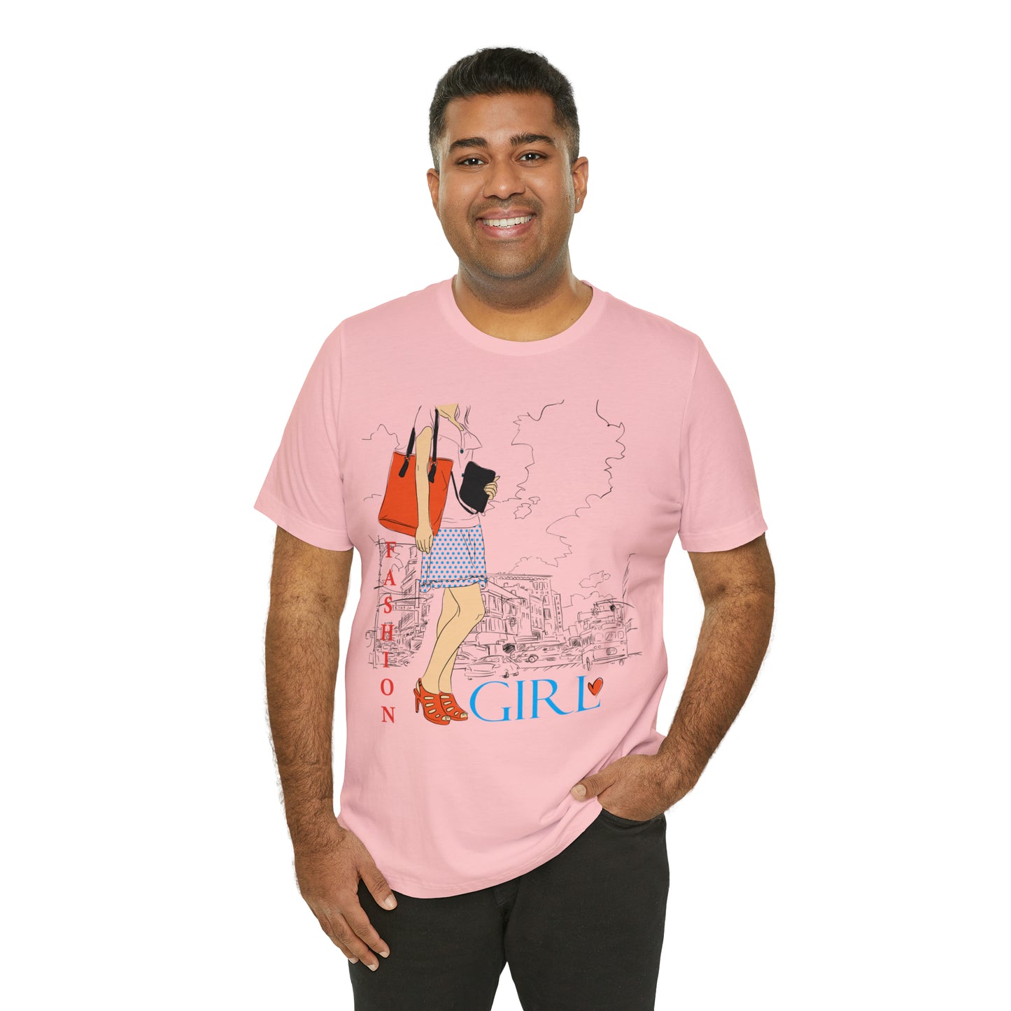 Fashion girl with a bag T-Shirt