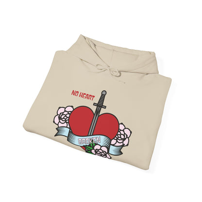 No heart feelings broken heart Hoodie