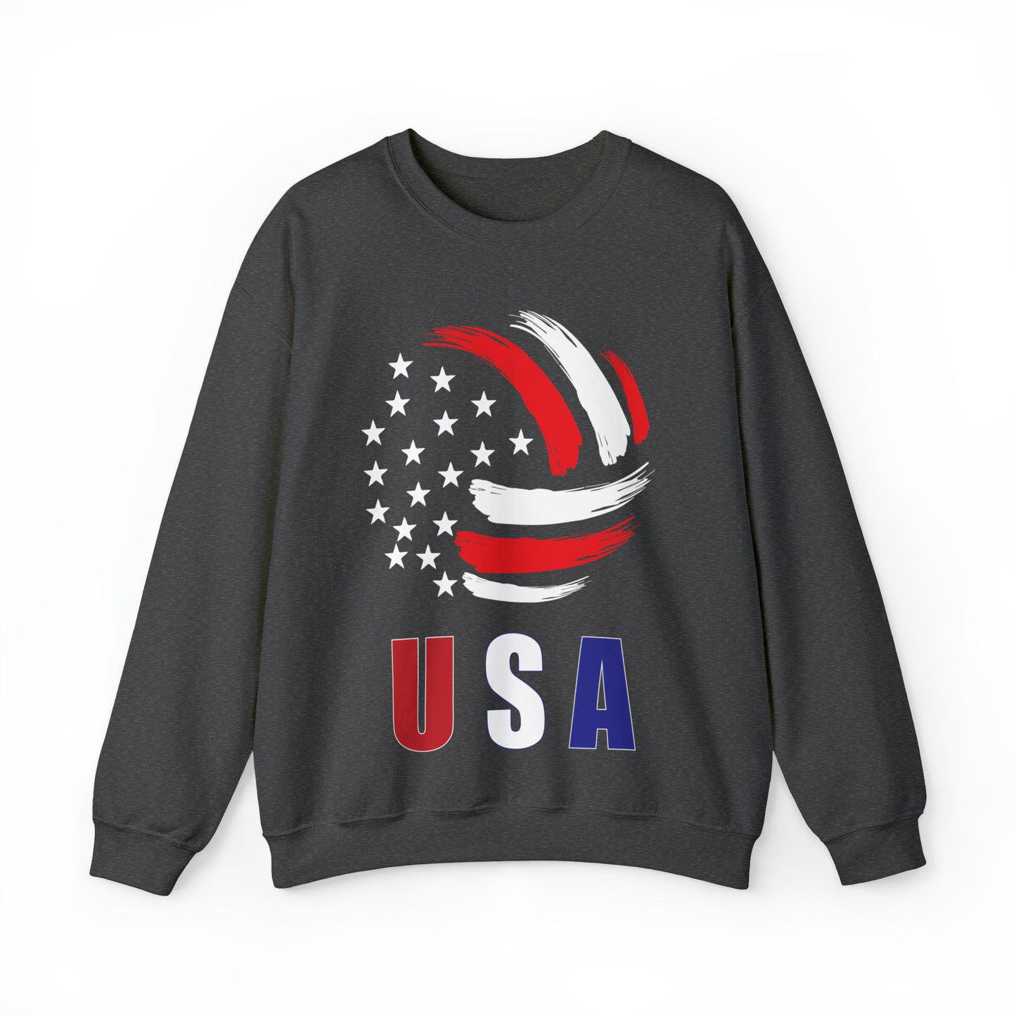 USA Volleyball Flag Crewneck Sweatshirt