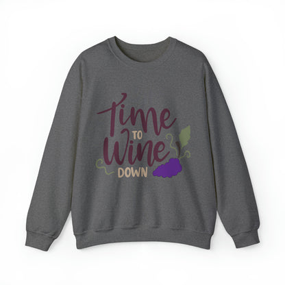 Time_to_wine_down Crewneck Sweatshirt