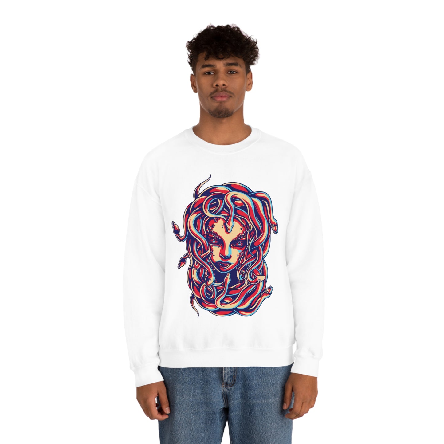 3D Medusa Crewneck Sweatshirt