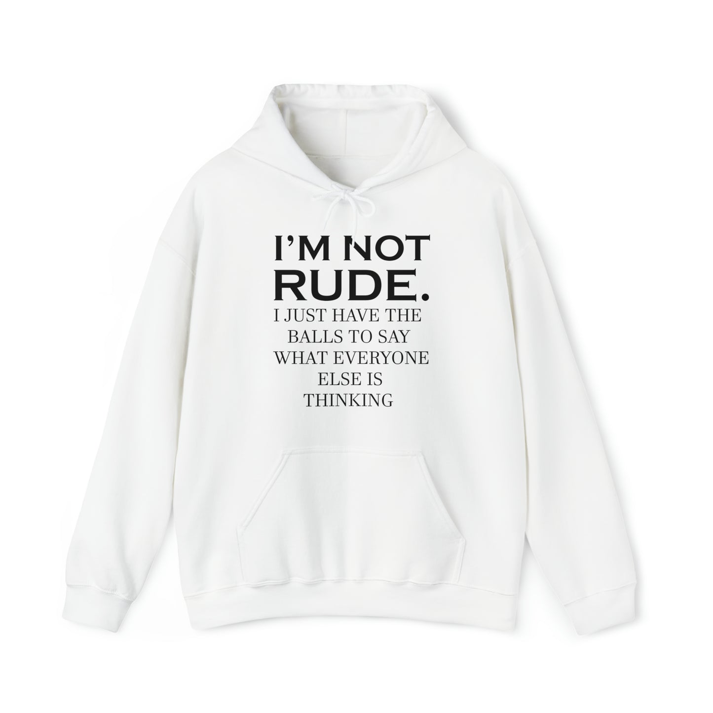 Not rude I just express my self Hoodie