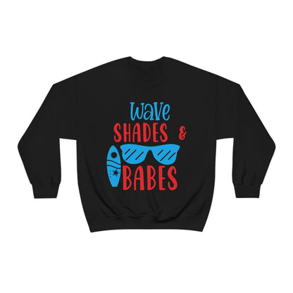 Wave Shades and Babes Crewneck Sweatshirt