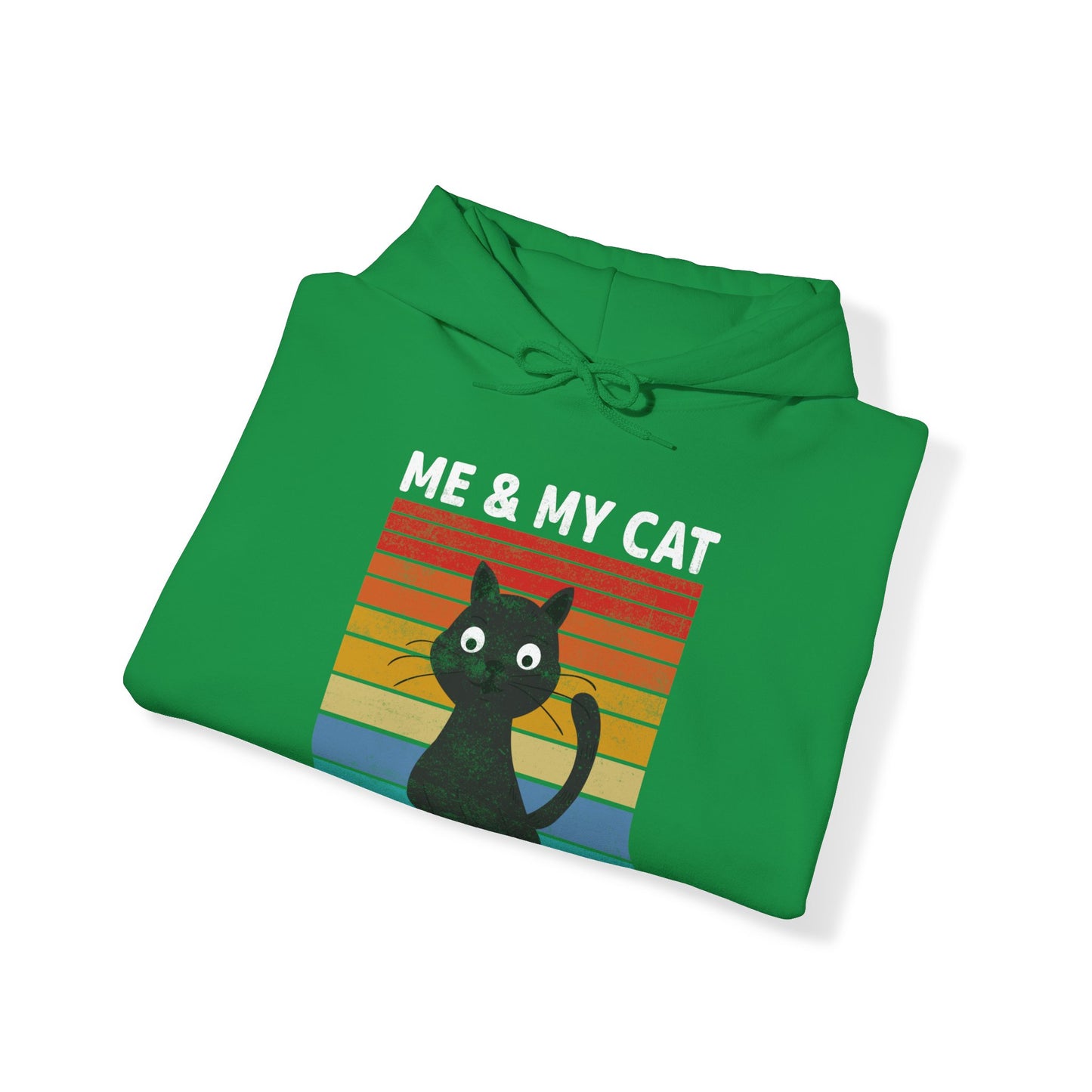 Me and my cat talk about you vintage Hoodie