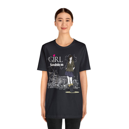 Girl with fashion T-Shirt