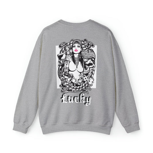 Lucky Front and back Crewneck Sweatshirt