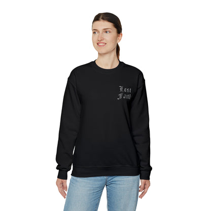 Lost faith tattoo Front and back Crewneck Sweatshirt