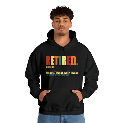 Retired Funny Hoodie