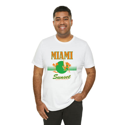 Miami Sunset Beach Paradise T-Shirt