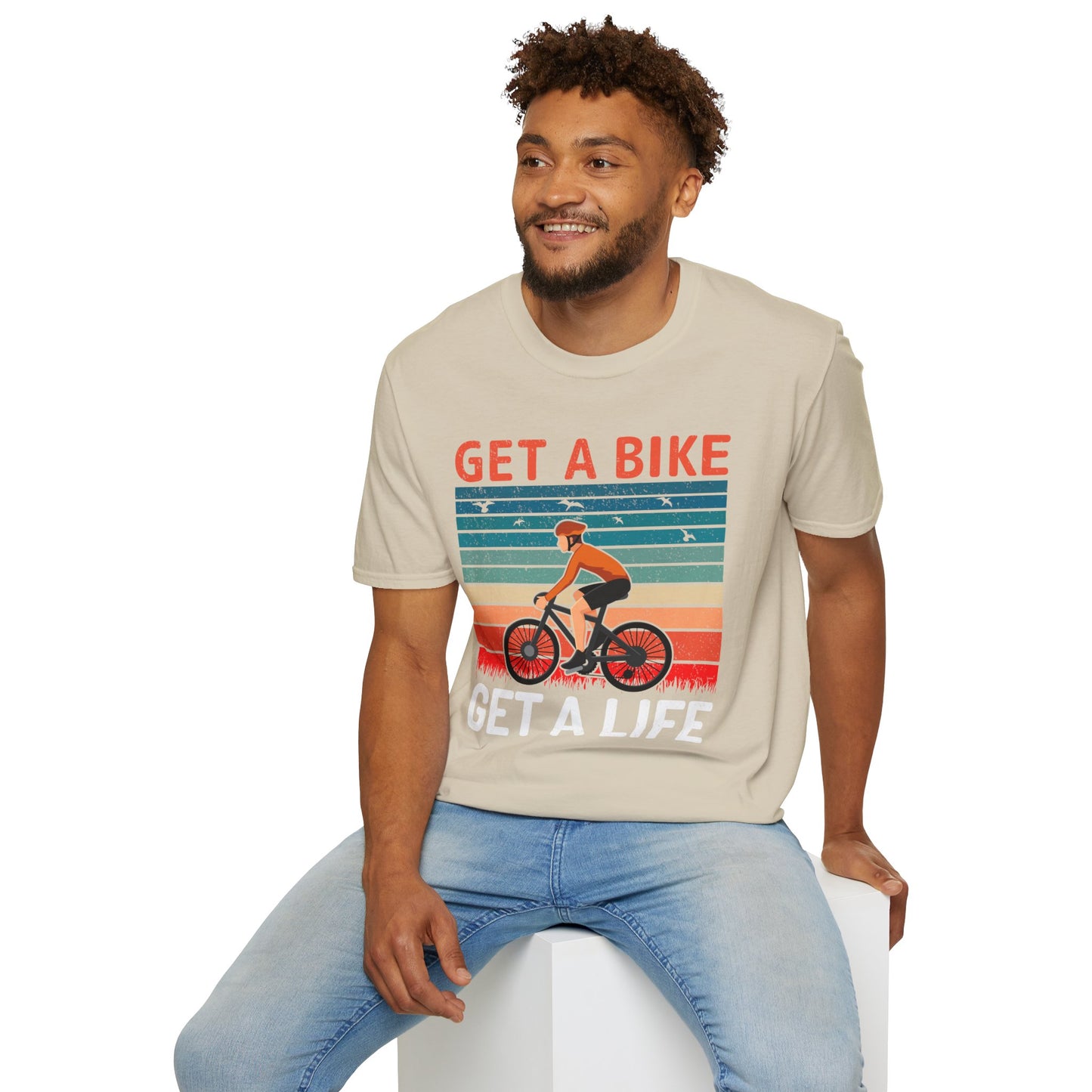 Get a bike and get a life vintage T-Shirt