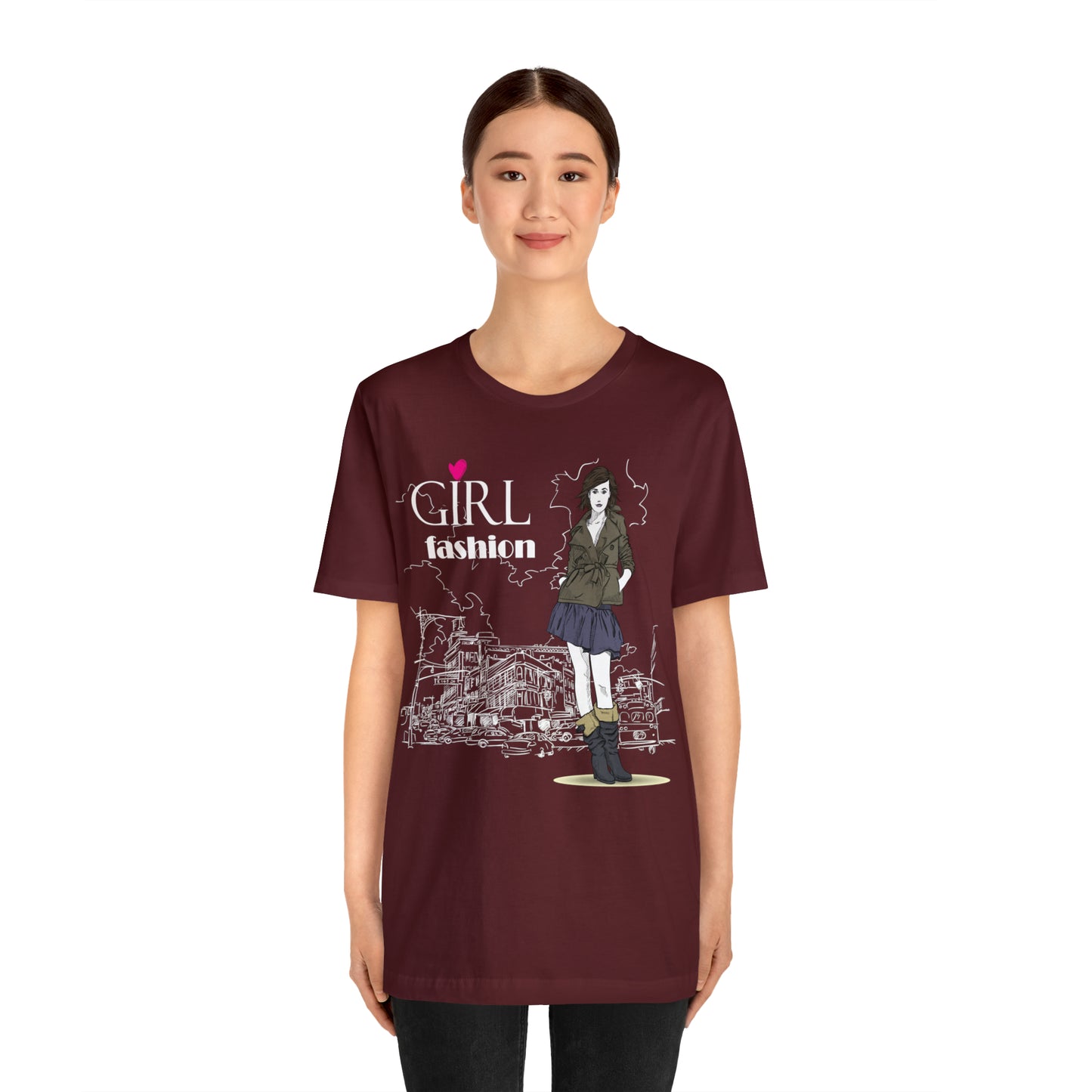 Girl with fashion T-Shirt