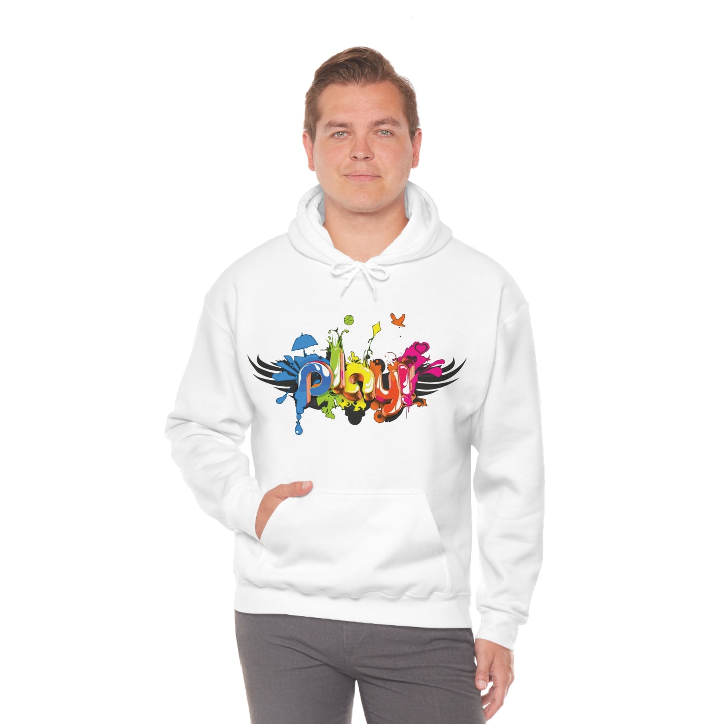 Play colorful graffiti Hoodie