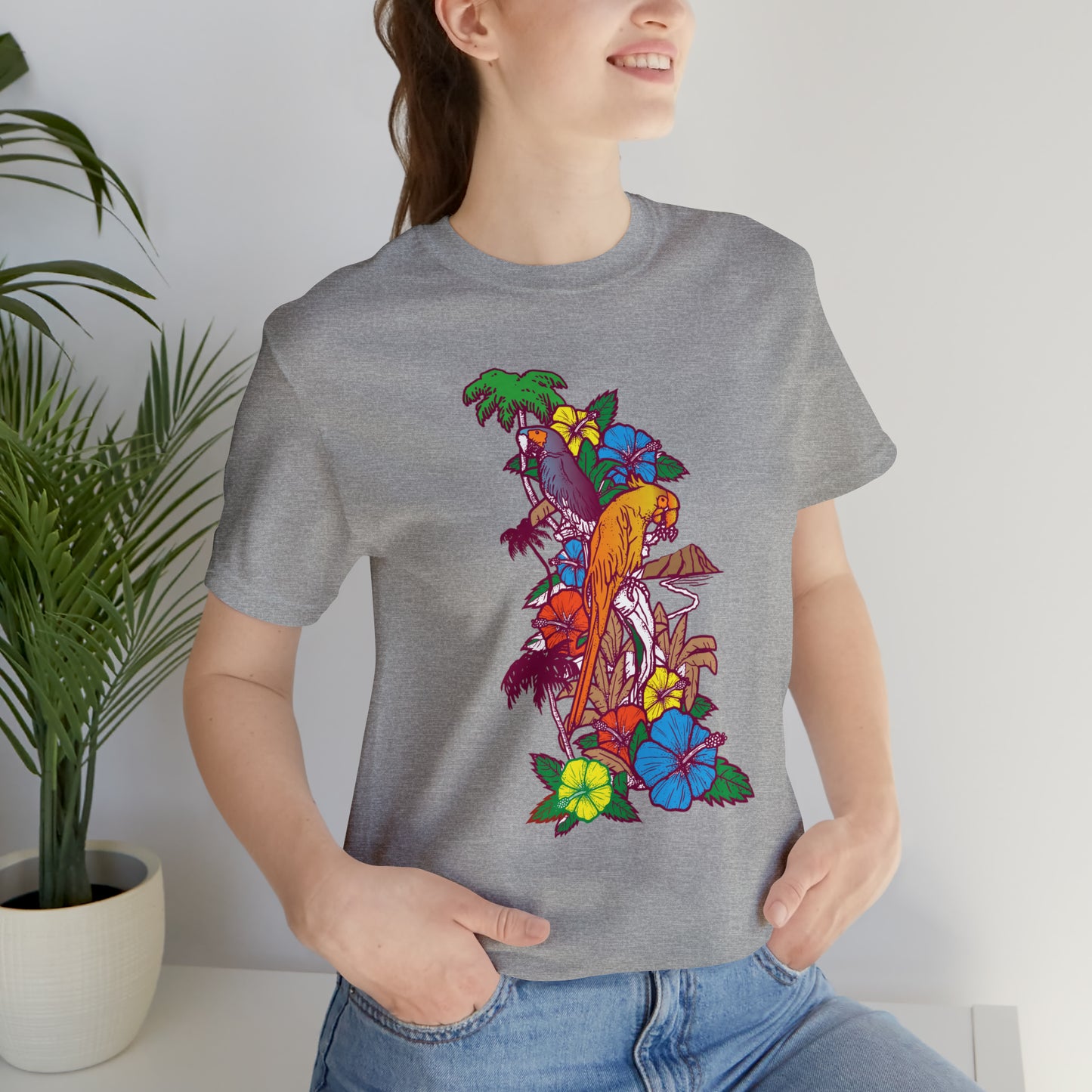 Parrot Jungle Floral T-Shirt