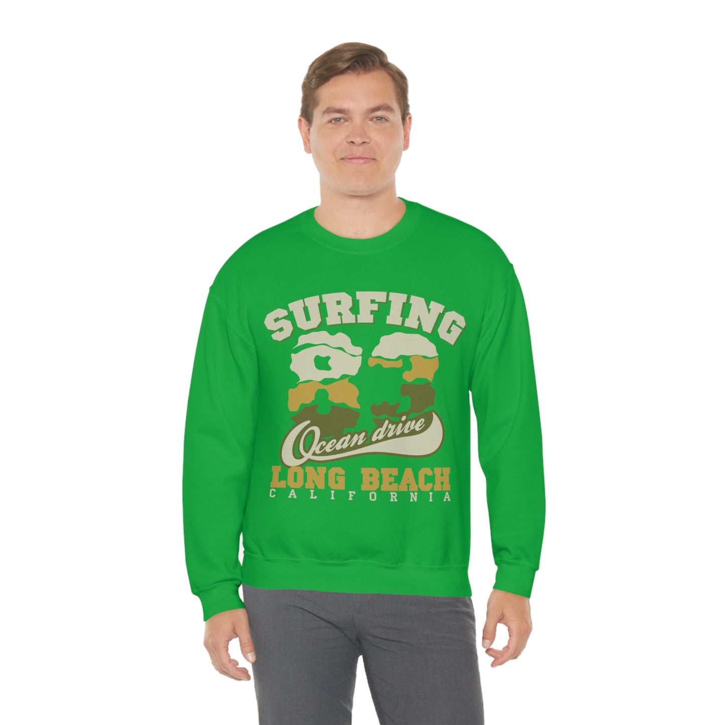 Long Beach Surfing Crewneck Sweatshirt