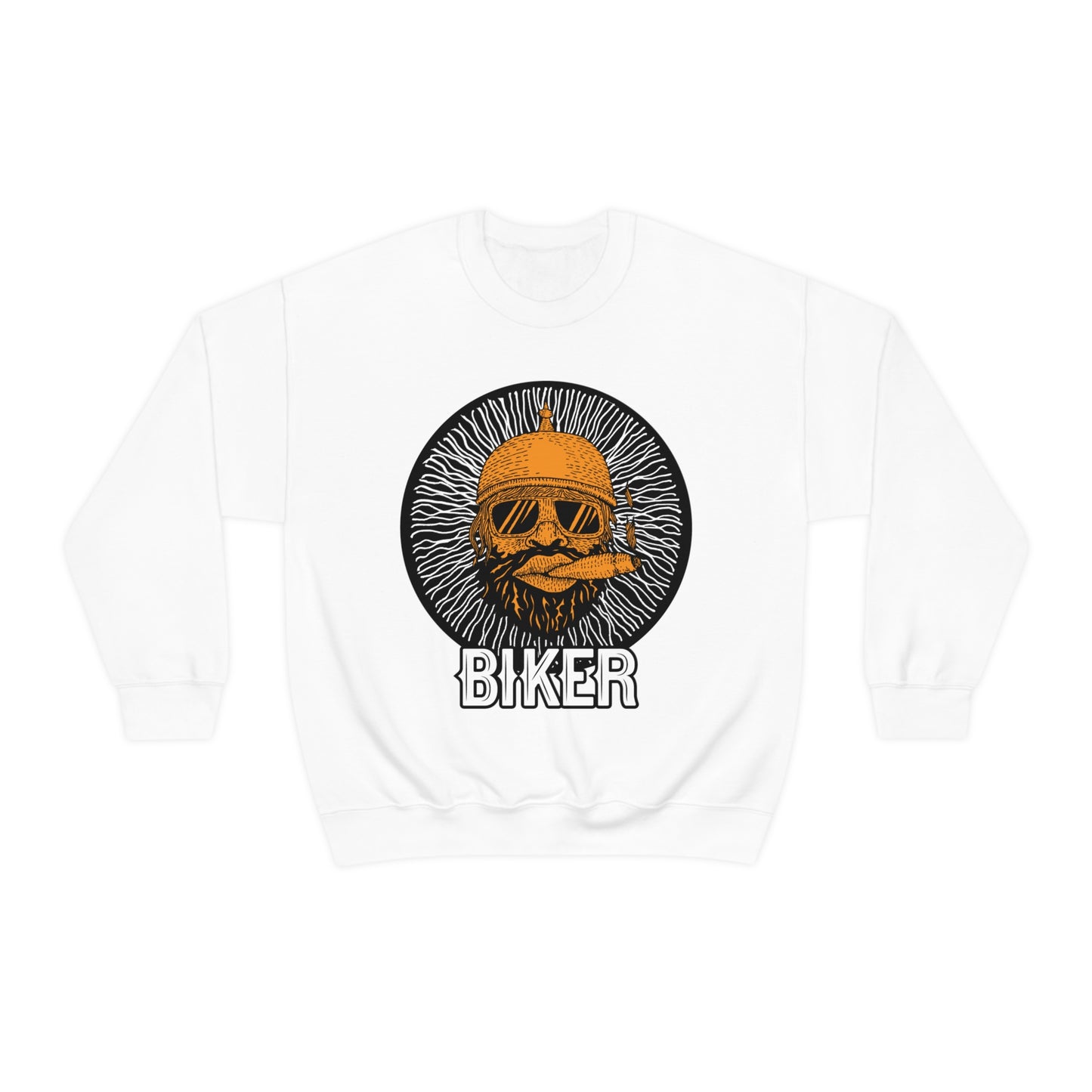 Cool Biker Crewneck Sweatshirt