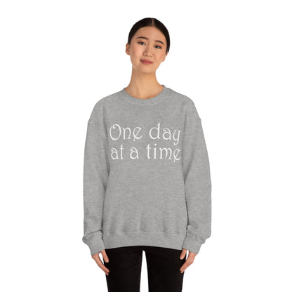 One-Day-at-a-time Crewneck Sweatshirt