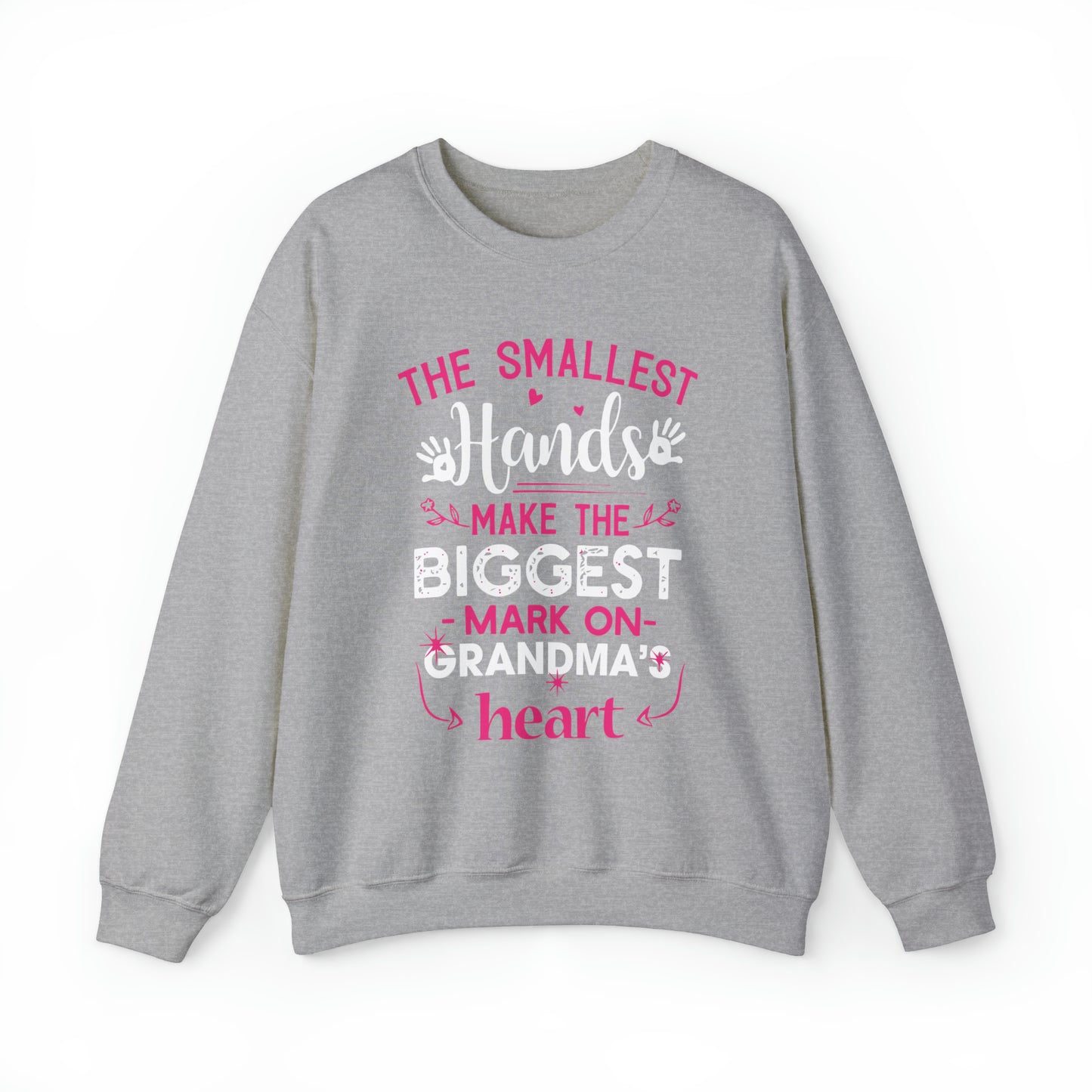 Biggest mark on grandmas heart Crewneck Sweatshirt