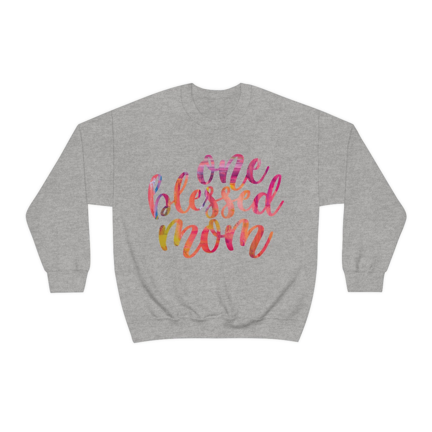 One blessed mom Crewneck Sweatshirt