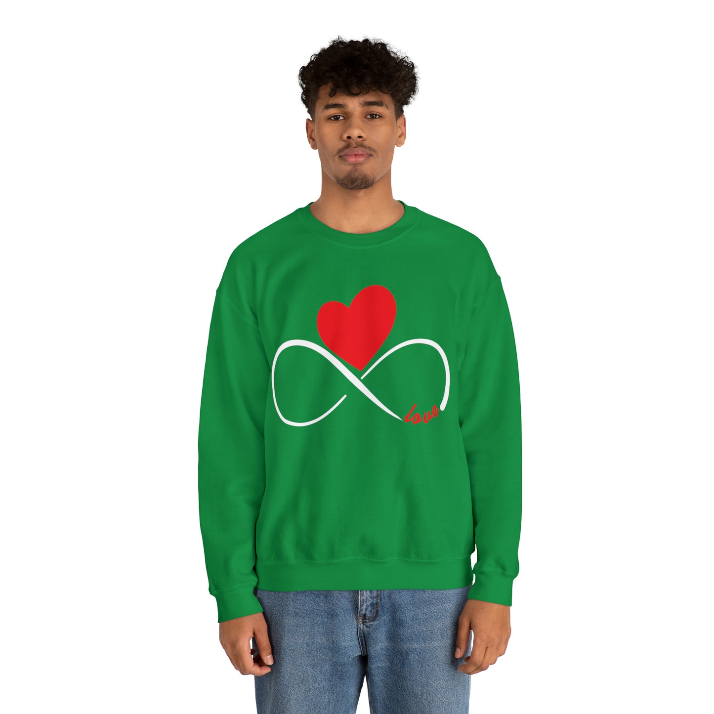 Love Infinity Heart Crewneck Sweatshirt