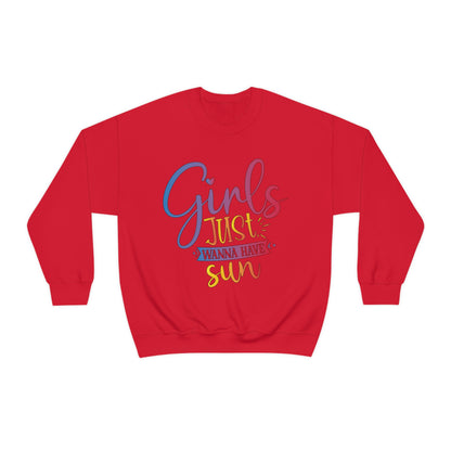 Girls Just Wanna Have Sun Crewneck Sweatshirt