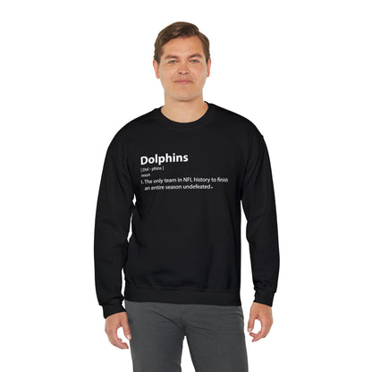 Dolphins definition Crewneck Sweatshirt