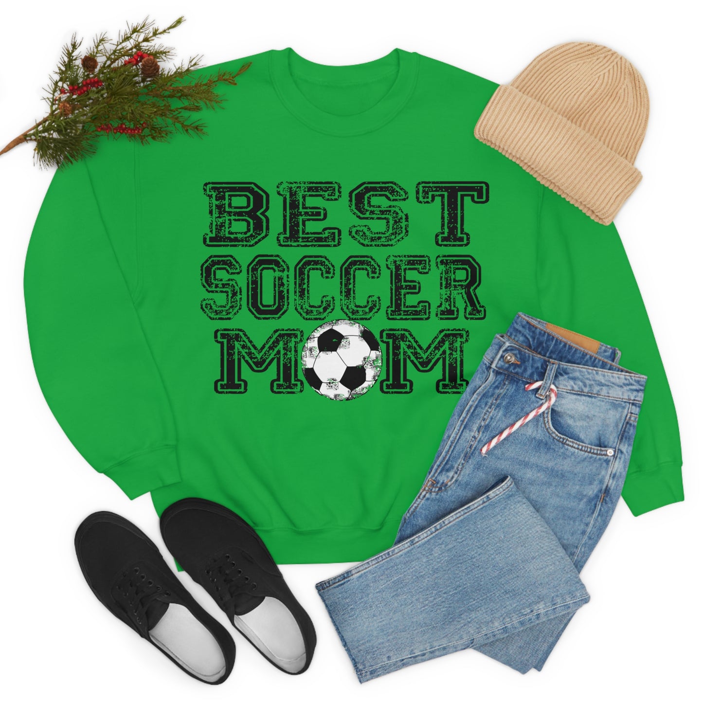 Best soccer mom Crewneck Sweatshirt