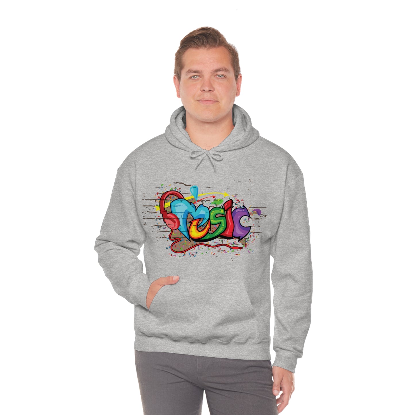 Music colorful graffiti Hoodie