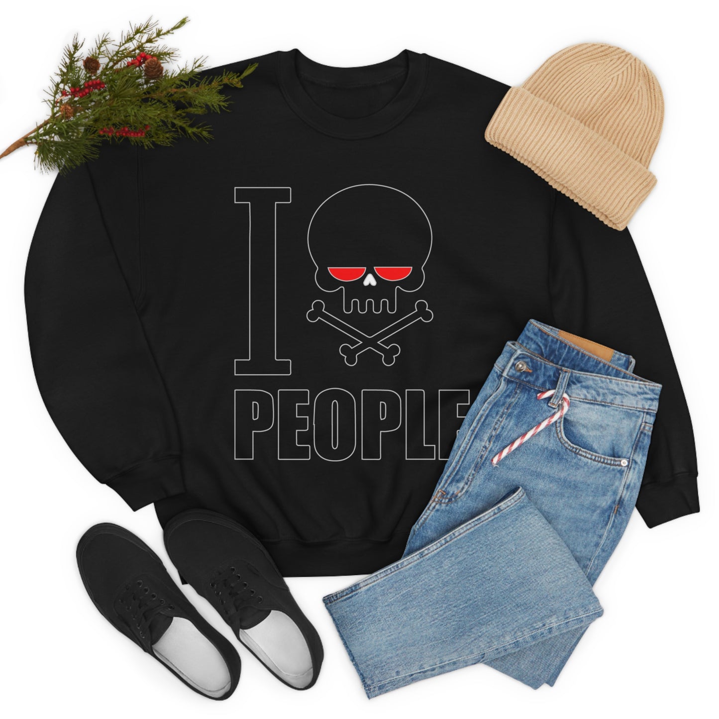 I hate people Crewneck Sweatshirt