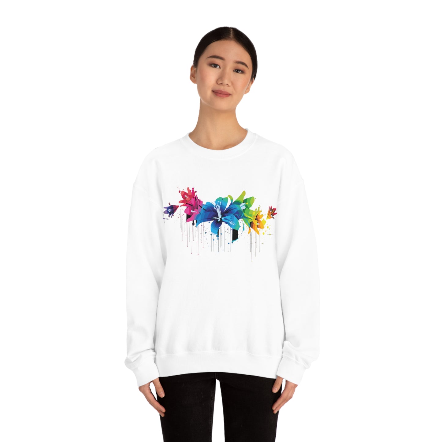 Beautiful colorful flowers Crewneck Sweatshirt