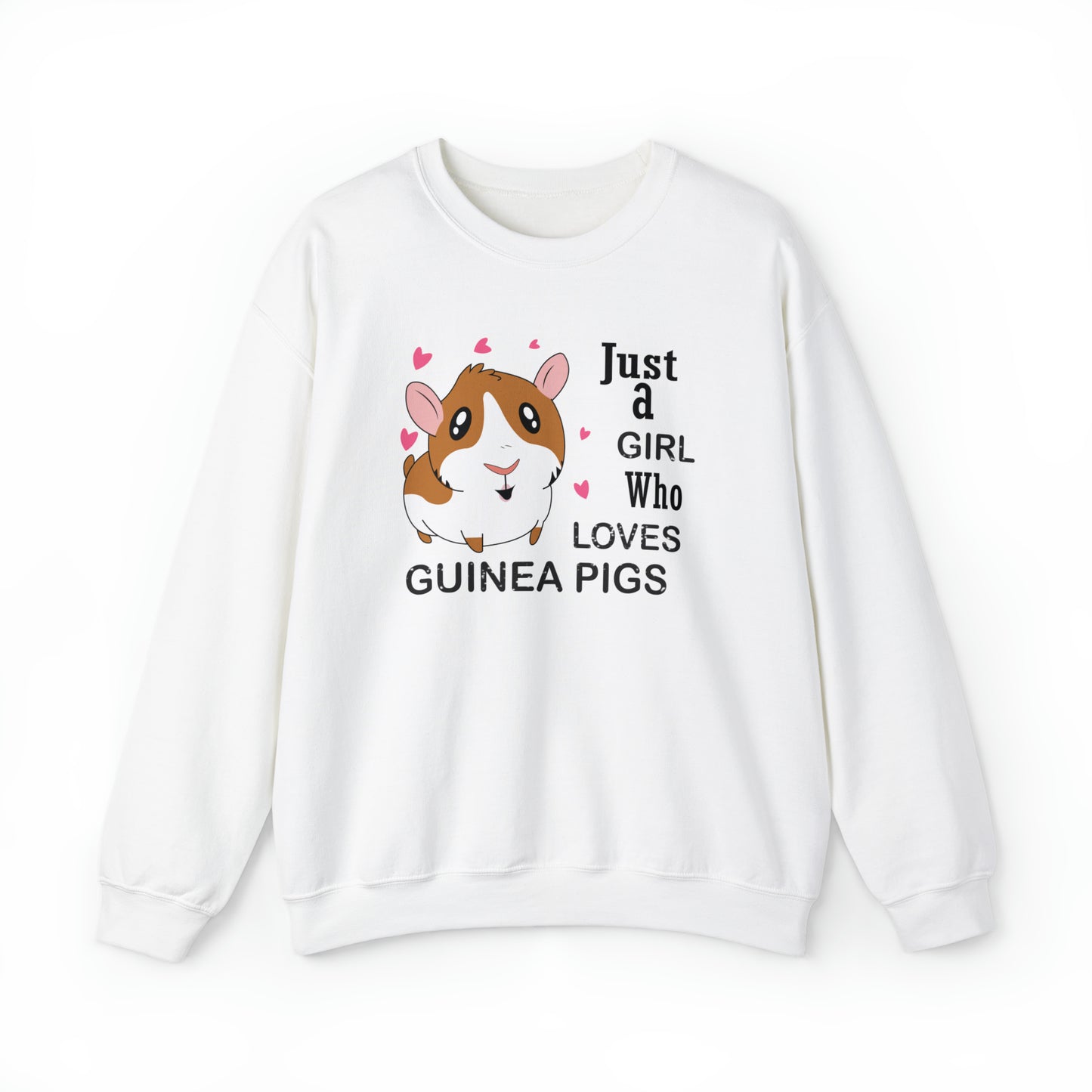 A girl who loves guinea pigs Crewneck Sweatshirt