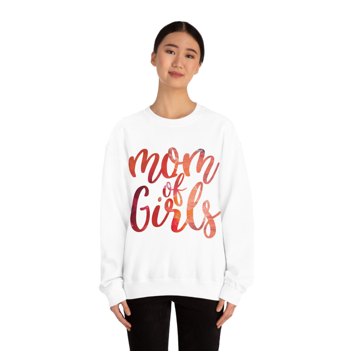 mom of girls Crewneck Sweatshirt