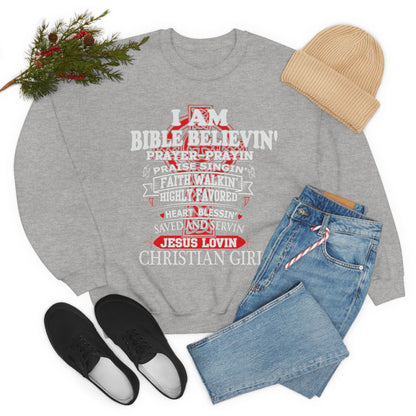 I Am a Christian Girl Crewneck Sweatshirt