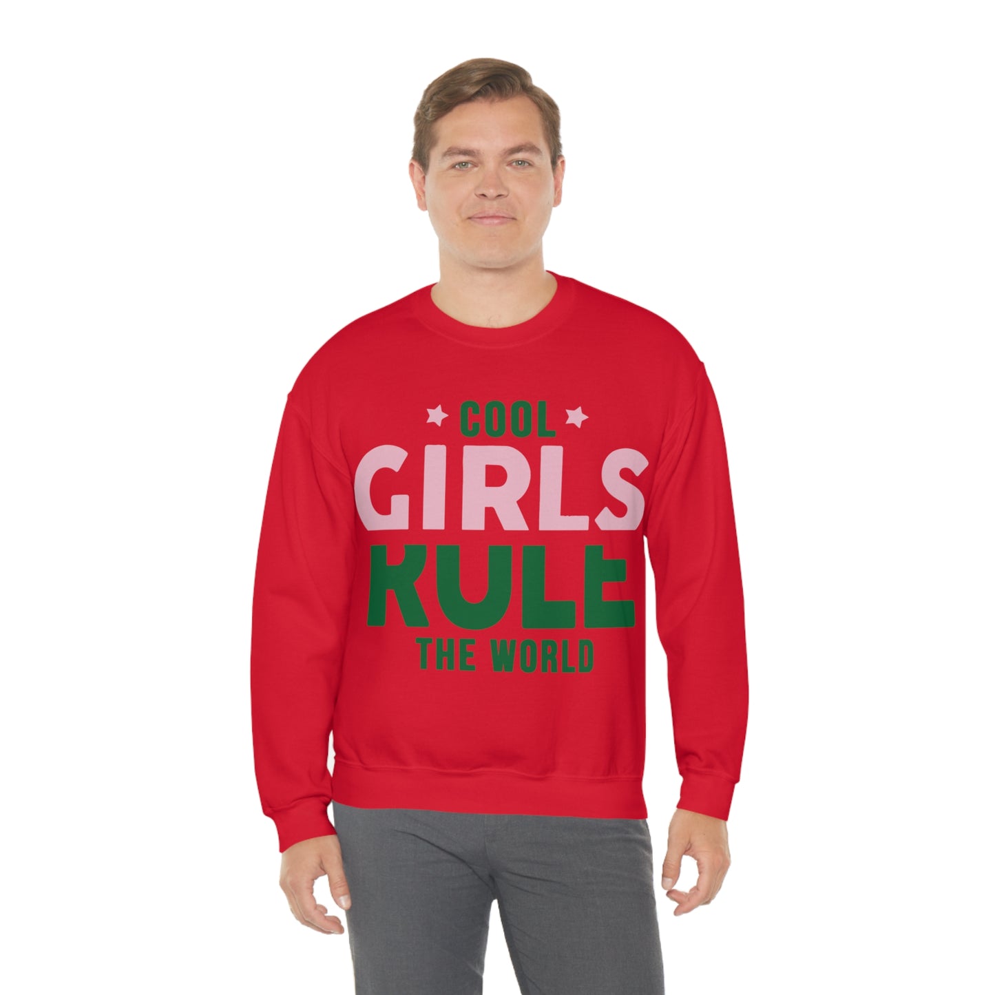 girls rule Crewneck Sweatshirt