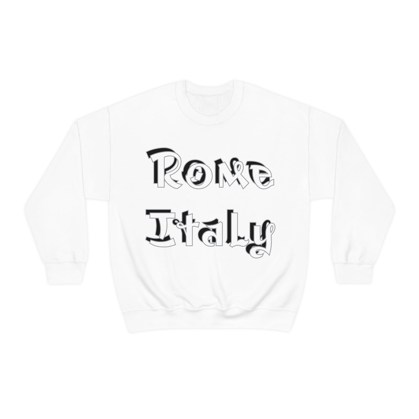 Rome Italy Graffiti Crewneck Sweatshirt