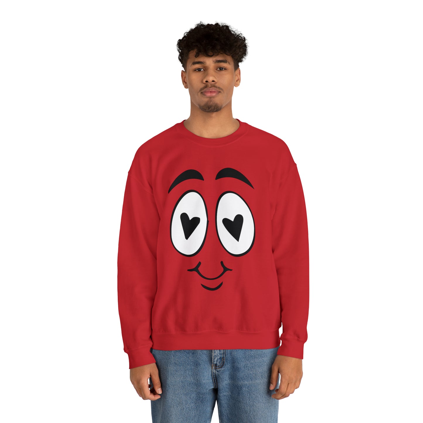 In Love face Crewneck Sweatshirt