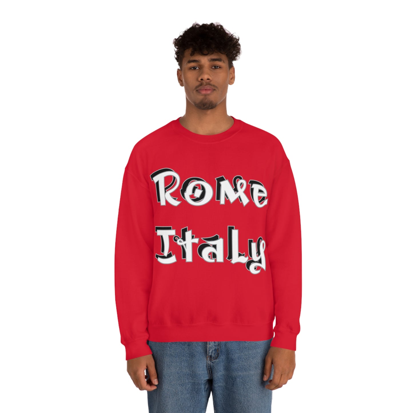 Rome Italy Graffiti Crewneck Sweatshirt