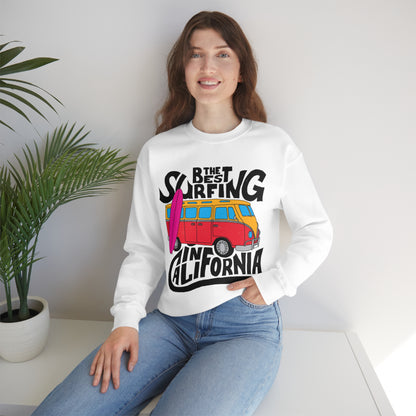 Best Surfing in California Crewneck Sweatshirt