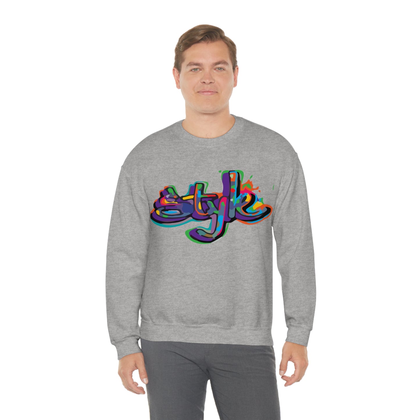 Graffiti style in colors Crewneck Sweatshirt