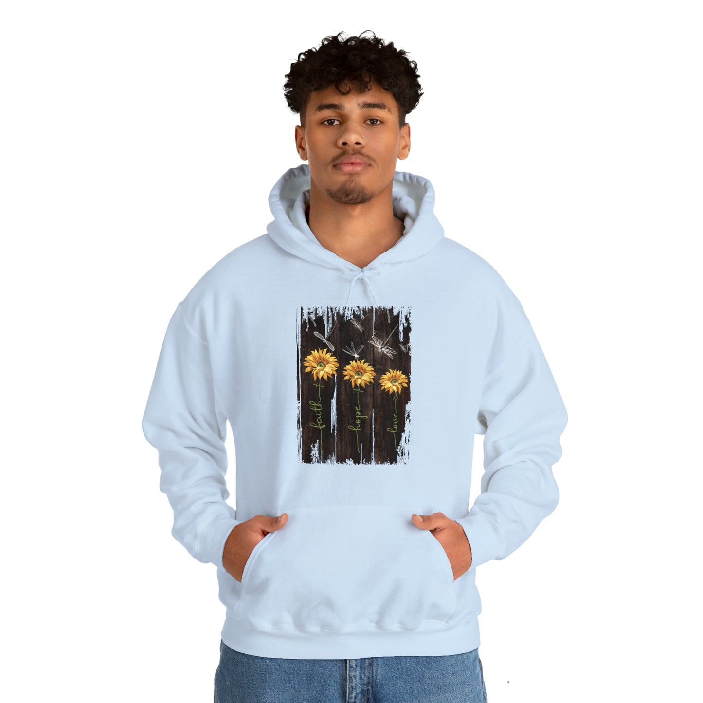 Sunflowers Faith hope love Hoodie