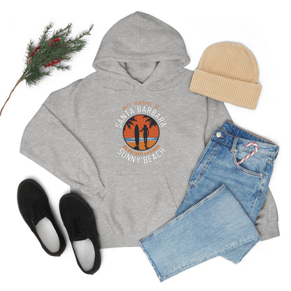 Santa Barbara sunny beach Hoodie