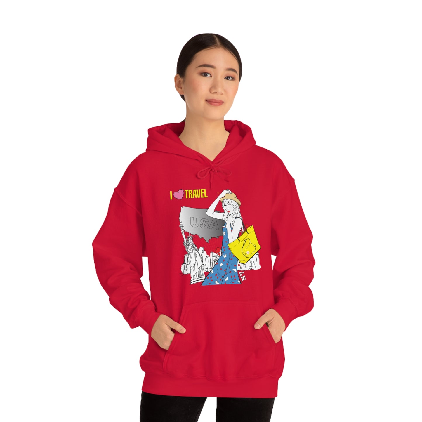 I love to travel _1 Hoodie