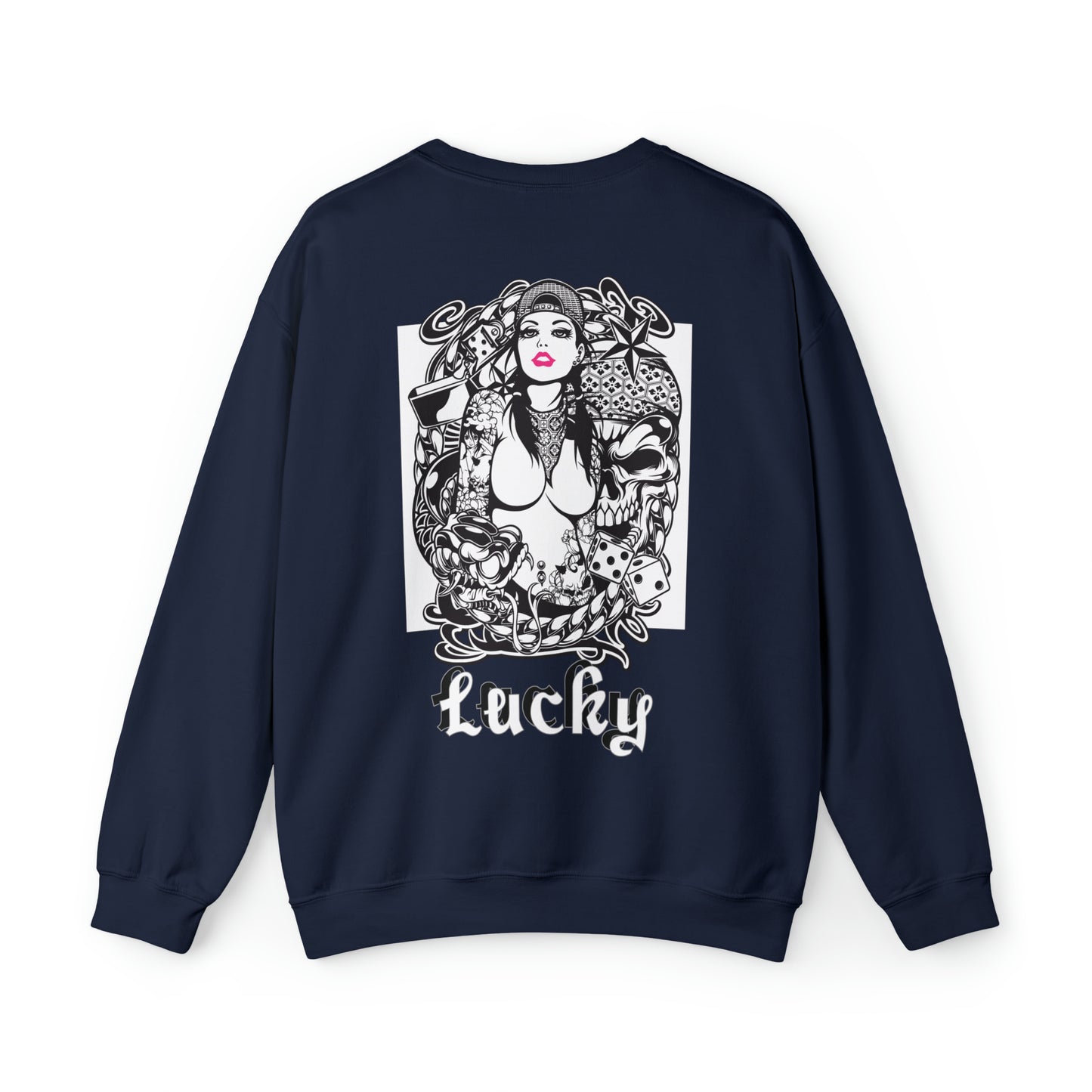 Lucky Front and back Crewneck Sweatshirt