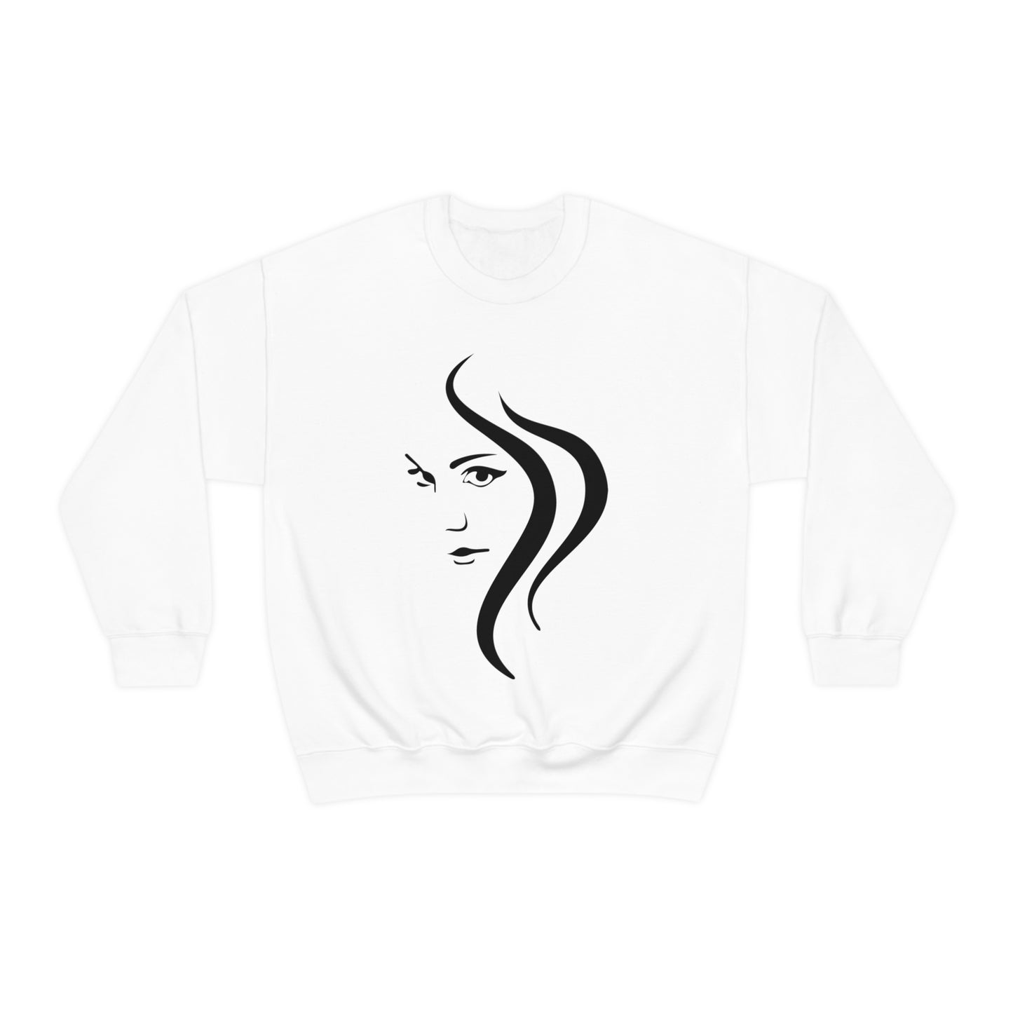 Beautiful face sexy eyes Crewneck Sweatshirt